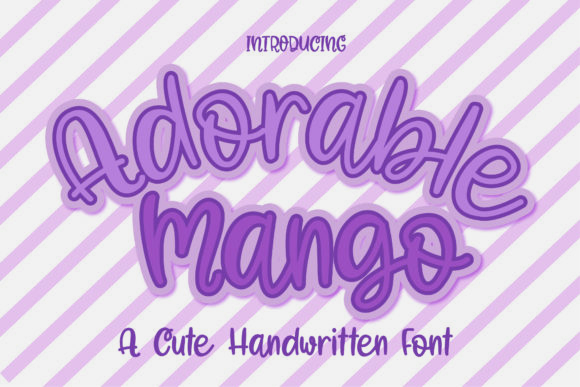 Adorable Mango Script Font for Digital Design