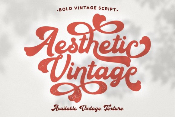 Aesthetic Vintage Font for Retro Luxury Branding