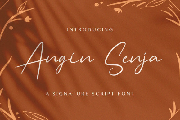 Angin Senja: A Luxury Script Font for Campaign-Ready Design