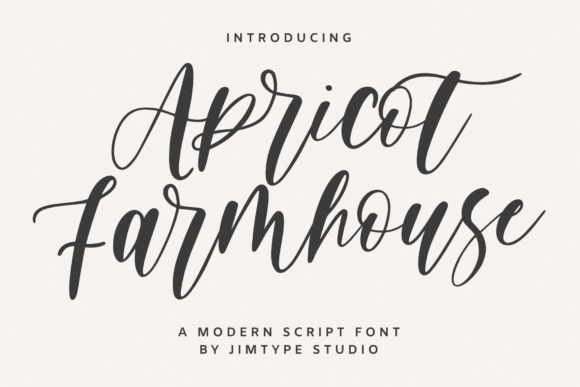 Apricot Farmhouse Font for Warm, Polished Branding