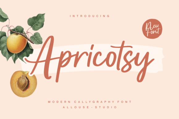 Apricotsy: A Playful Script Font for Creative Editorial Design