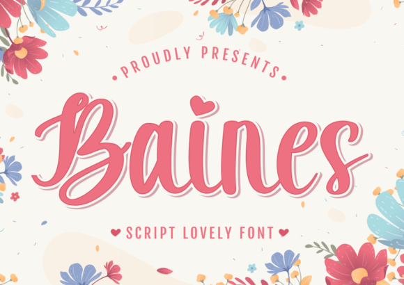 Baines Script Font for Creative Digital Branding