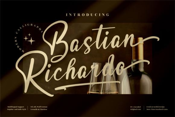 Bastian Richardo Font for Elegant, Trustworthy Branding