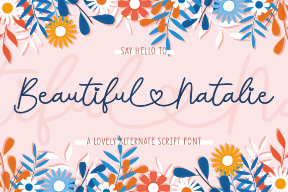 Beautiful Natalie Script Font for Elegant Digital Branding