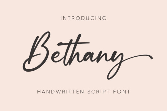 Bethany Script Font for Elegant Branding