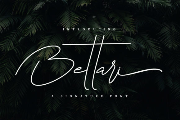 Bettari Script Font for Handmade & Wedding Design