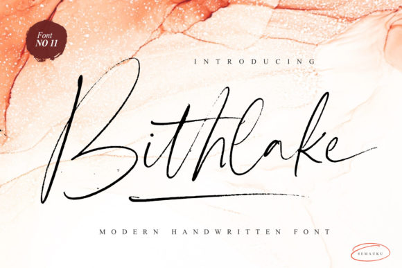 Bithlake: Elegant Script Handwritten Font for Designers