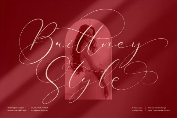 Brittney Style Font for Warm, Playful Branding