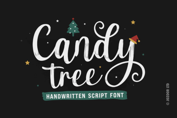Candy Tree Font for Craft Projects and Holiday Designs