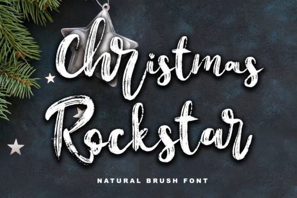 Christmas Rockstar Script Font for Elegant Editorial Design