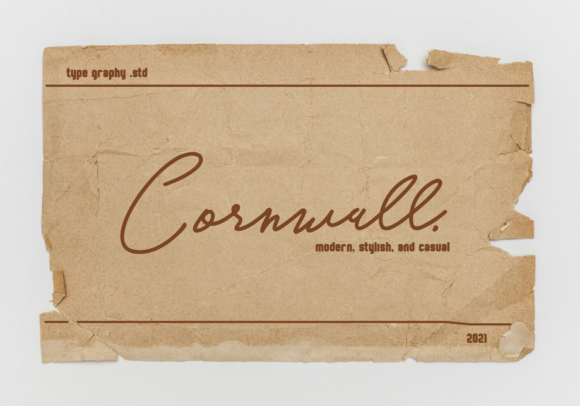 Cornwall Script Font for Fashion & Editorial Branding