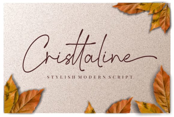 Cristtaline: A Luxurious Script Handwritten Font for Digital Design