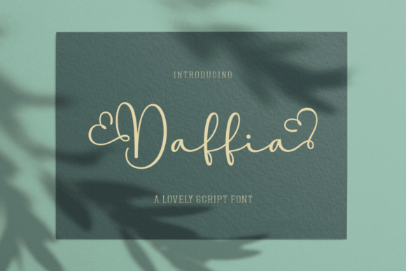 Daffia: Elegant Script Font for Small Business Branding