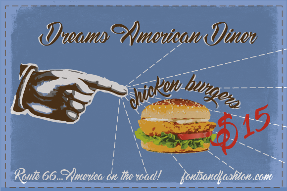 Dreams American Diner: A Vintage Script Font for Editorial Design