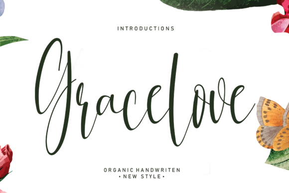 Gracelove Script Font for Fashion Branding & Editorial Design