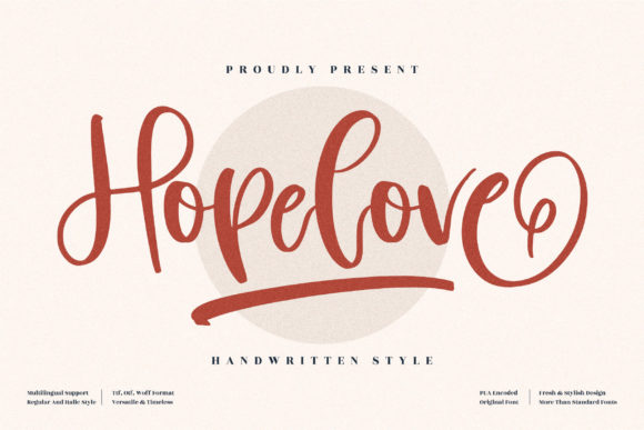 Hopelove: A Sweet, Whimsical Script Font for Editorial Warmth