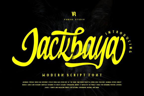 Jackbaya: A Refined Script Font for Small Business Branding