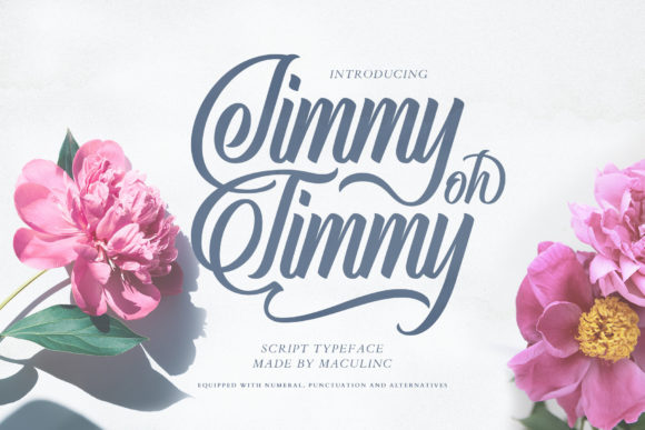 Jimmy Oh Timmy Font for Professional Script Branding