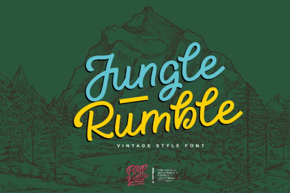Jungle Rumble: A Vintage Script Font for Fashion & Editorial Brands