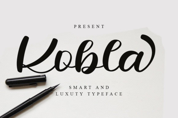 Kobla: A Cursive Script Font for Standout Campaign Graphics