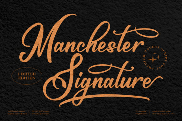 Manchester Signature Font for Elegant Branding