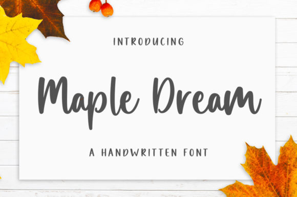 Maple Dream Script Font for Elegant Handmade Designs
