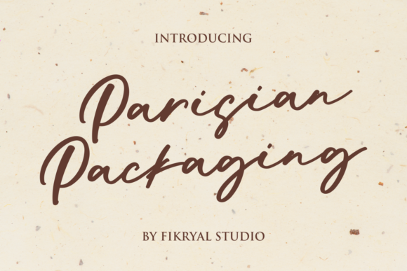 Parisian Packaging Script Font for Elegant Digital Branding