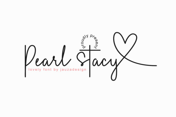 Pearl Stacy Font: A Delicate Script Handwritten Typeface for Elegant Branding