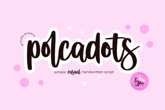 Polcadots Script Font for Handmade Elegance