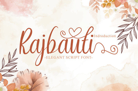 Rajbauti Script Font for Handmade Branding & Printables