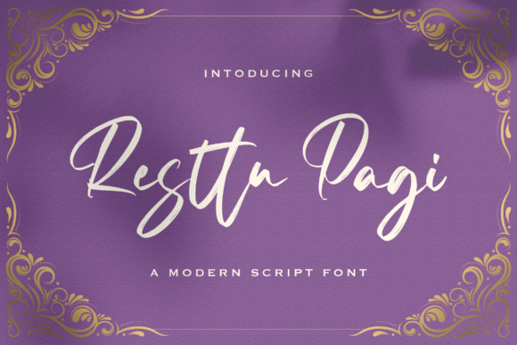 Resttu Pagi: A Playful Script Handwritten Font for Digital Branding
