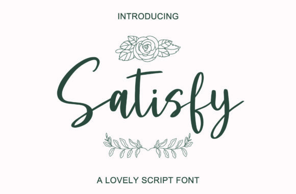 Satisfy: The Elegant Script Handwritten Font for Refined Design
