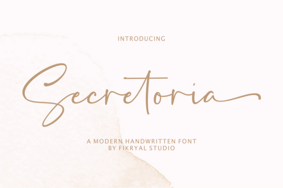 Secretoria: A Thin and Fashionable Script Font for Elegant Branding
