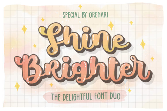 Shine Brighter Font for Friendly, Branded Design Projects