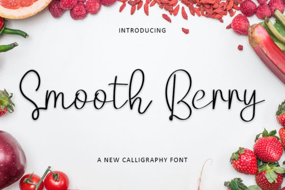 Smooth Berry Script Font for Handmade Creatives