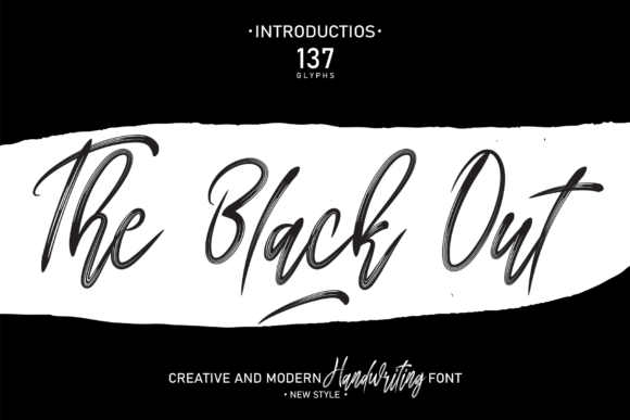 The Black out Script Font for Elegant Branding