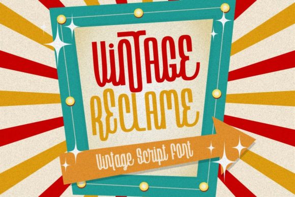 Vintage Reclame: A Vintage Script Font That Anchors Retro Campaigns