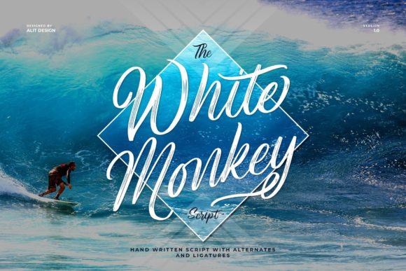 White Monkey Font for Elegant Small Business Branding