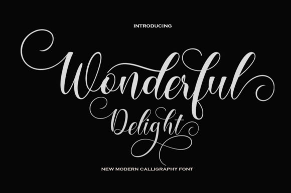 Wonderful Delight Script Font for Luxury Branding